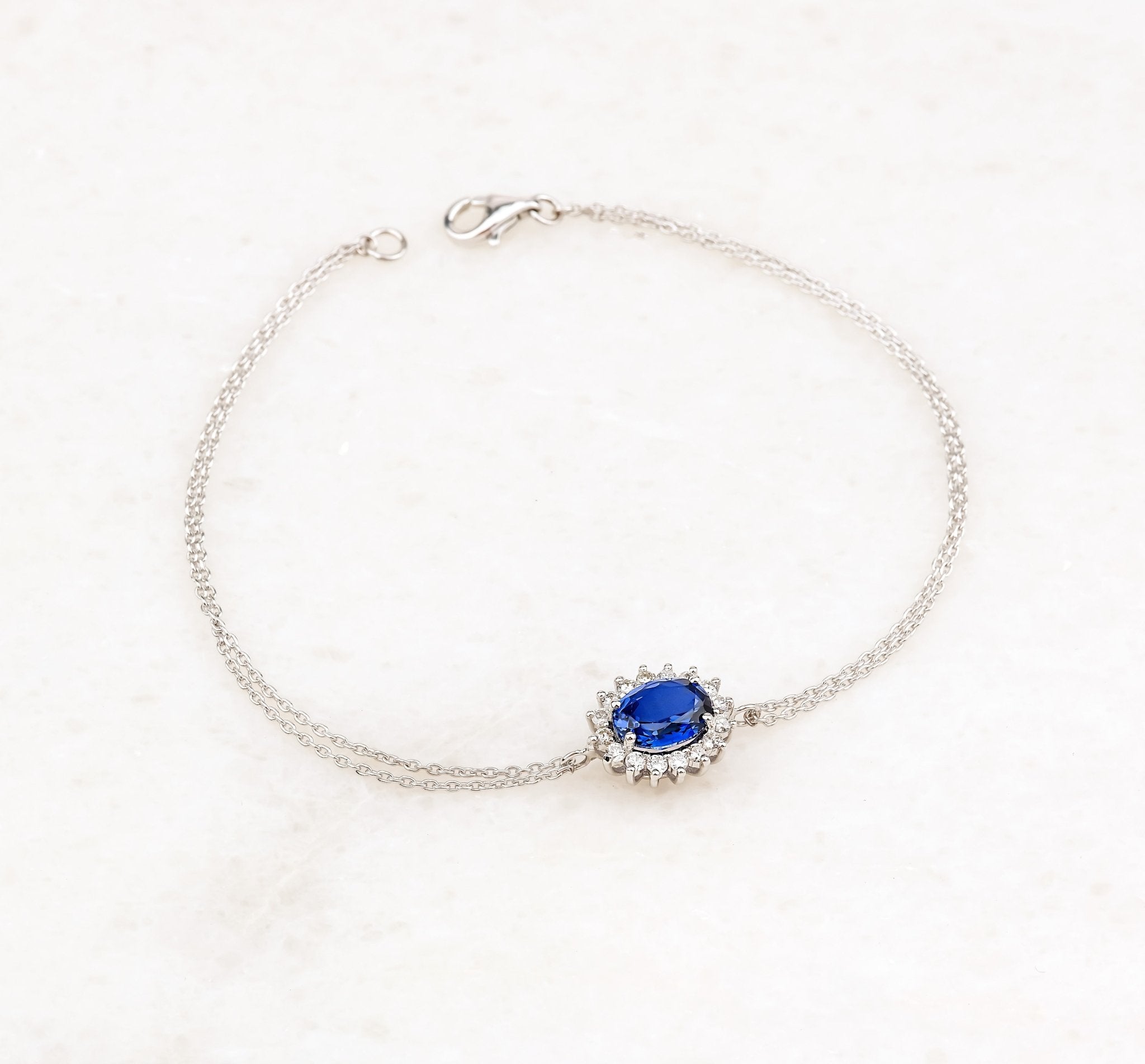 1.32 Karat Oval Safir & 0.14 Karat Pırlanta Bileklik - RNF0957 | Ronaff Pırlanta | Tektaş Yüzük, Pırlanta Yüzük, Kolye, Küpe