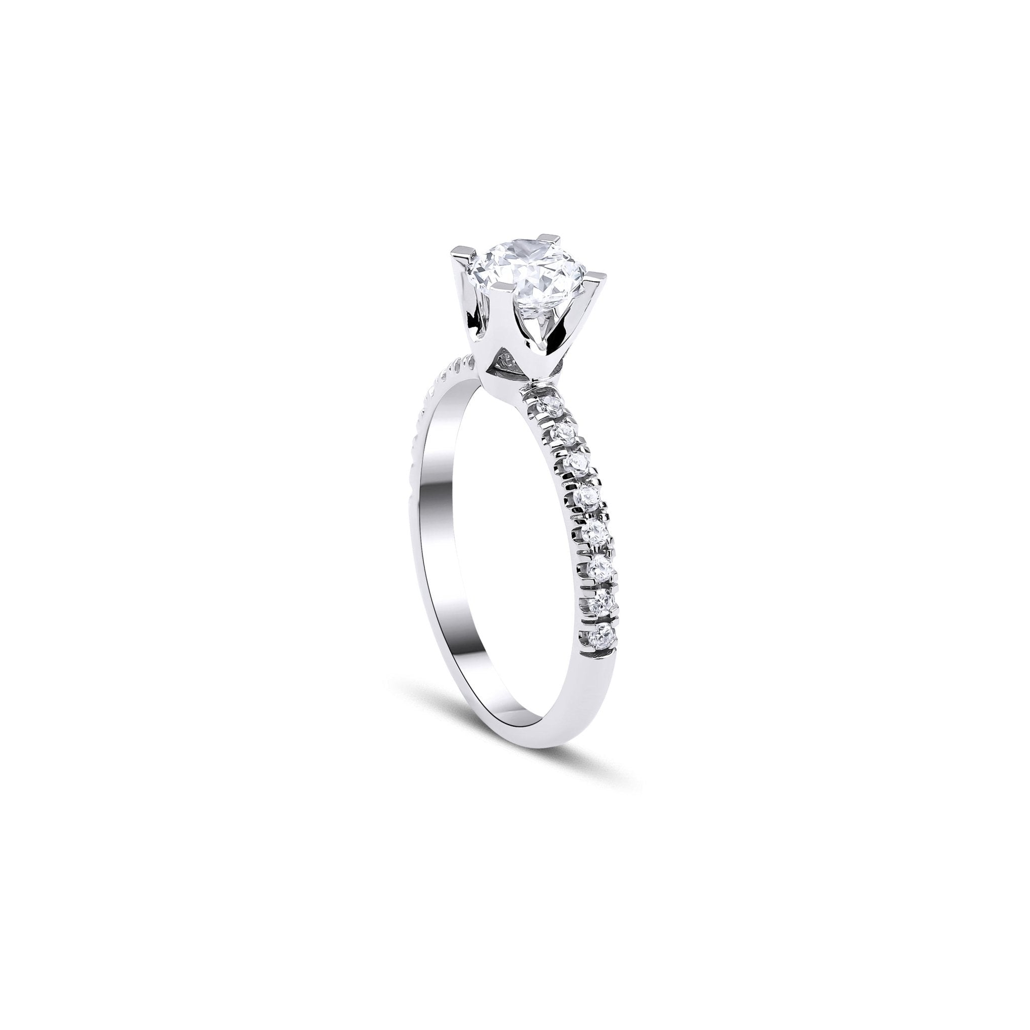 0.80 Karat & 0.25 Karat Yuvarlak Kesim GIA/HRD Sertifikalı Pırlanta Tektaş Yüzük - RNF0139 | Ronaff Pırlanta | Tektaş Yüzük, Pırlanta Yüzük, Kolye, Küpe