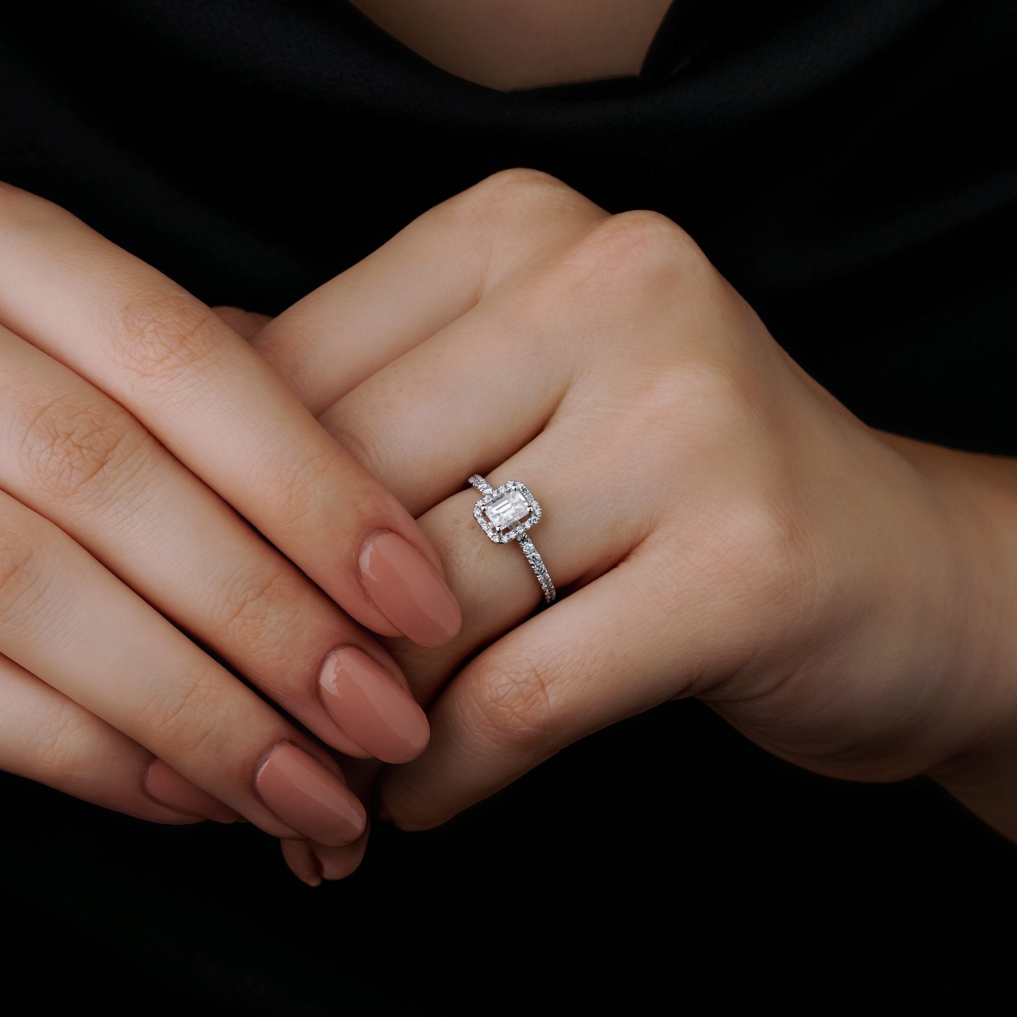 0.62 Karat Emerald Kesim GIA Sertifikalı Tektaş Pırlanta Yüzük - RNF0481 | Ronaff Pırlanta | Tektaş Yüzük, Pırlanta Yüzük, Kolye, Küpe