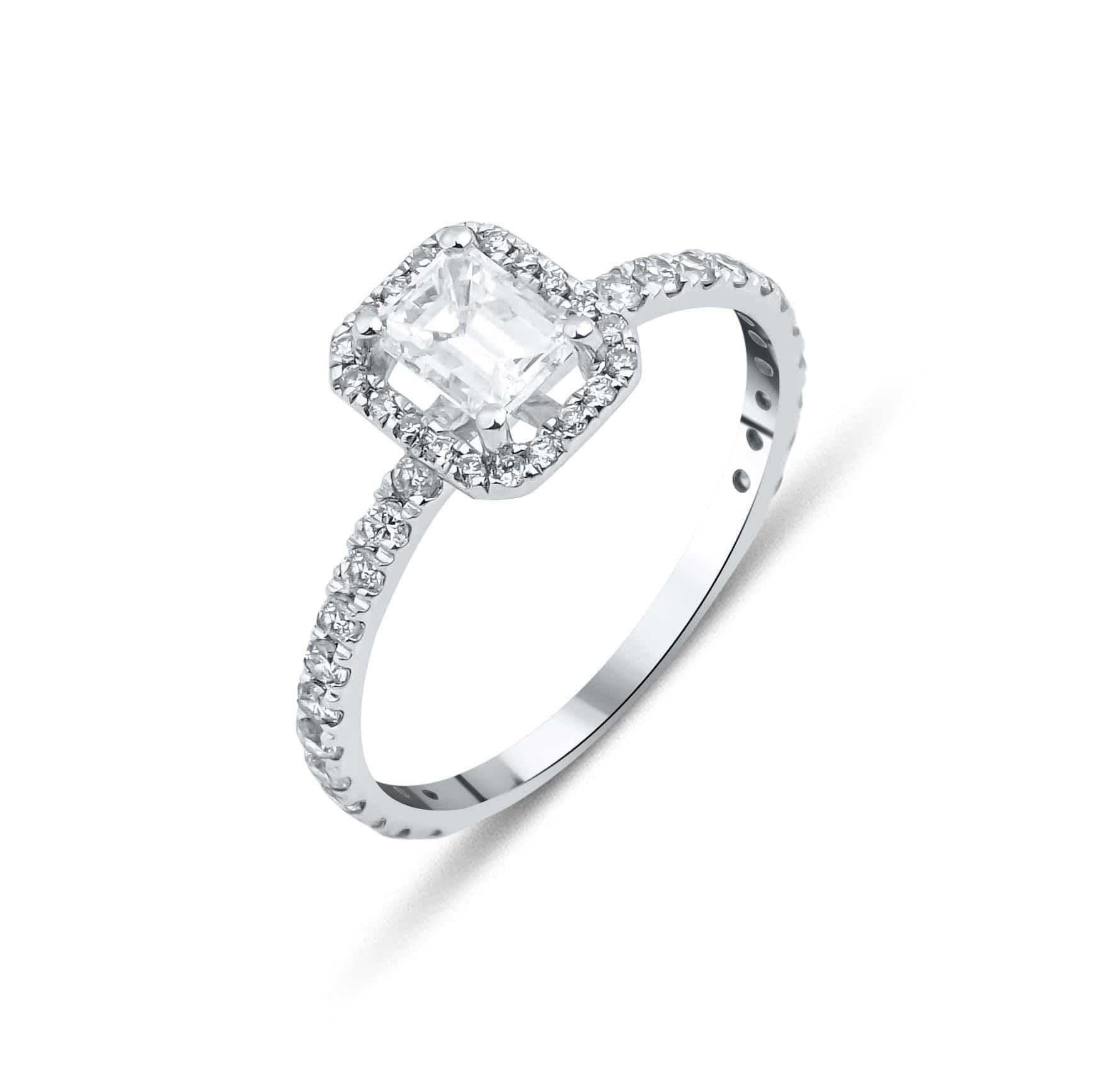 0.62 Karat Emerald Kesim GIA Sertifikalı Tektaş Pırlanta Yüzük - RNF0481 | Ronaff Pırlanta | Tektaş Yüzük, Pırlanta Yüzük, Kolye, Küpe