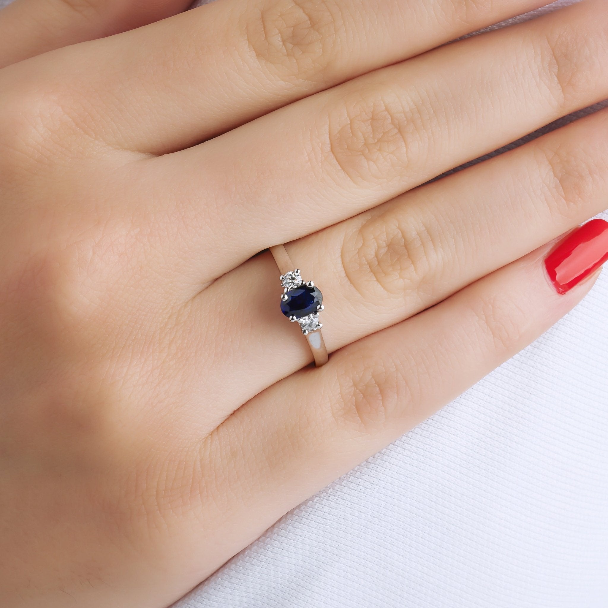 0.66 Karat Safir Pırlantalı Yüzük - RNF0646 | Ronaff Pırlanta | Tektaş Yüzük, Pırlanta Yüzük, Kolye, Küpe
