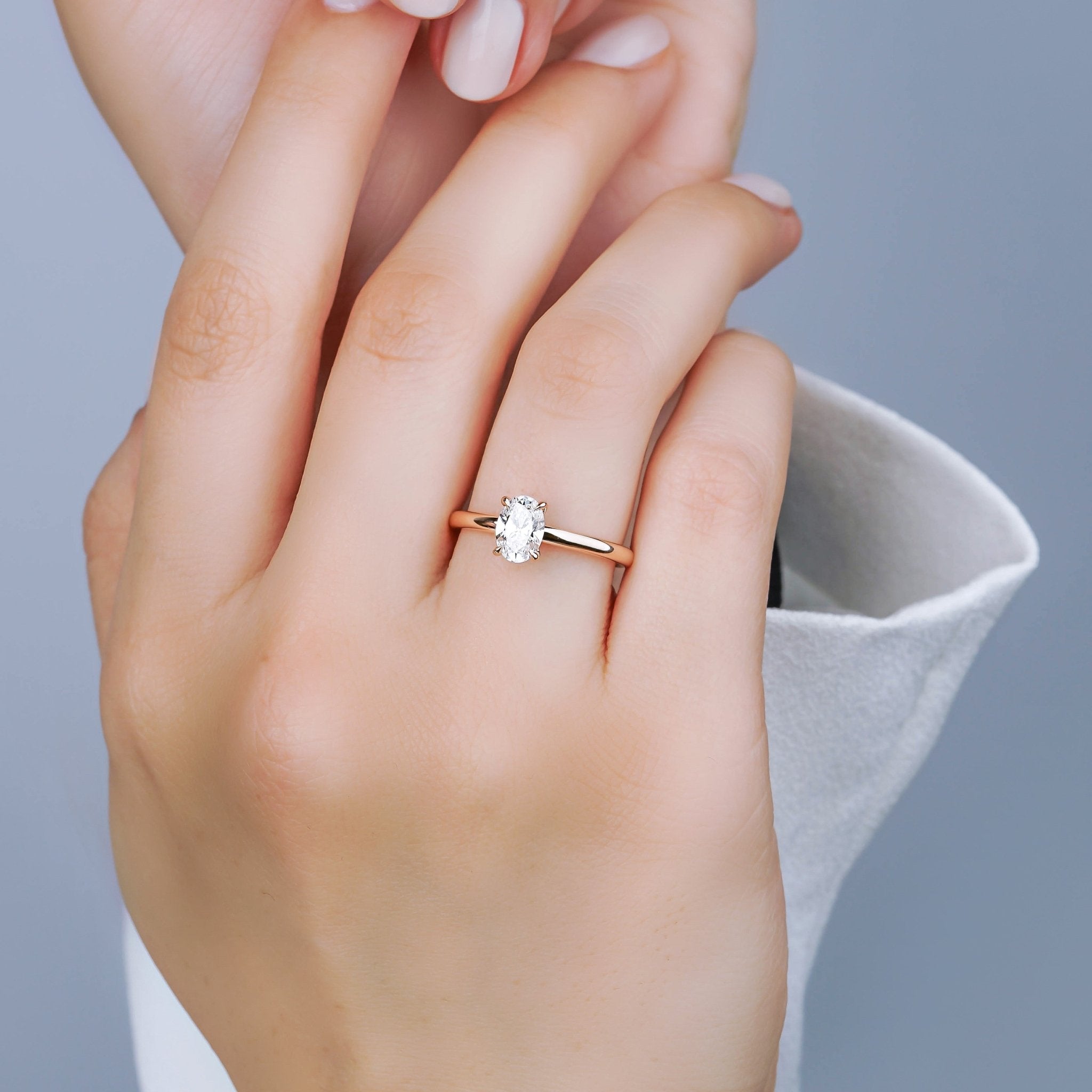 0.75 Karat Oval Kesim Pırlanta GIA/HRD Sertifikalı Tektaş Yüzük - RNF0355 | Ronaff Pırlanta | Tektaş Yüzük, Pırlanta Yüzük, Kolye, Küpe