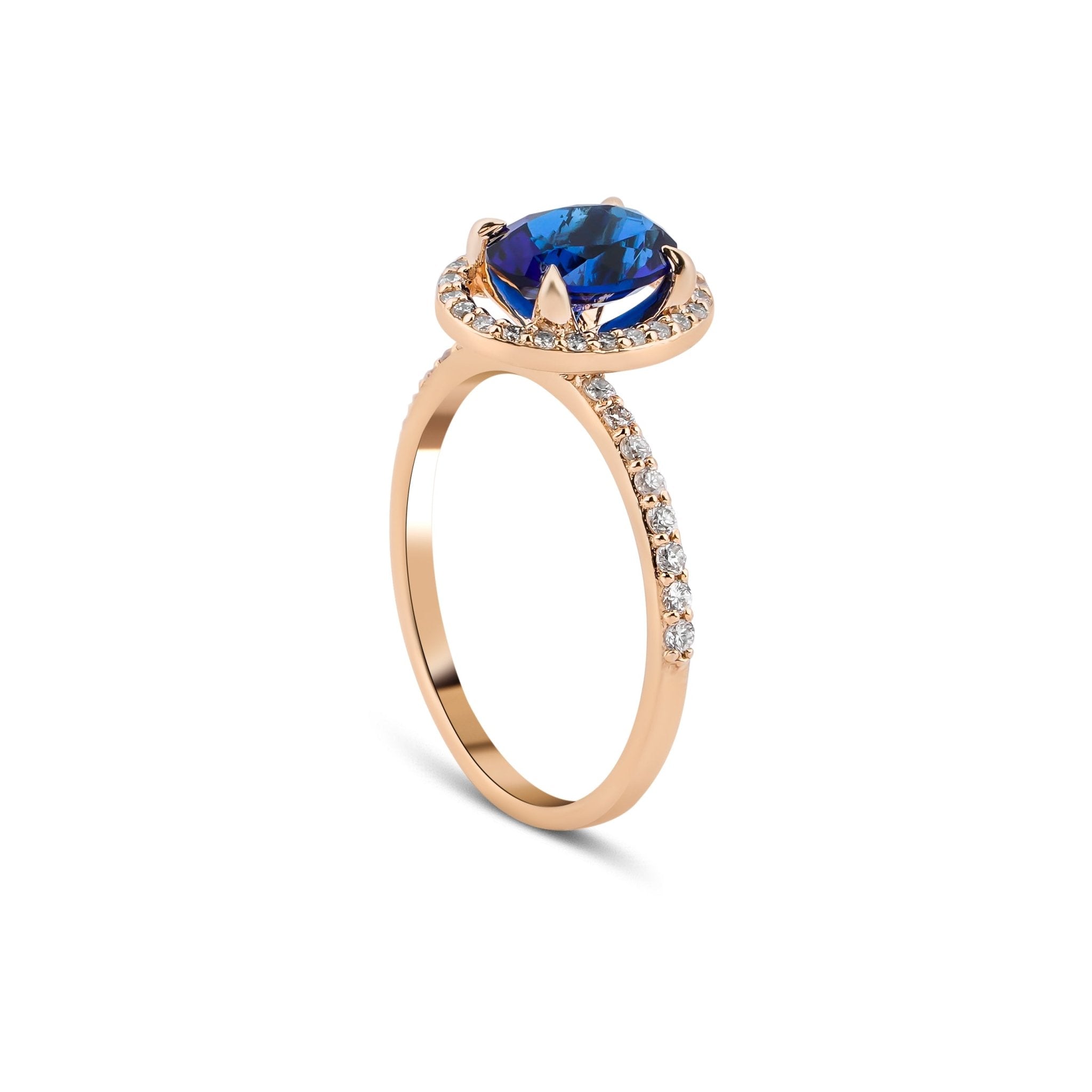 1.80 Karat Oval Kesim Safir & 0.34 Karat Yuvarlak Kesim Pırlantalı Yüzük - RNF0667 | Ronaff Pırlanta | Tektaş Yüzük, Pırlanta Yüzük, Kolye, Küpe