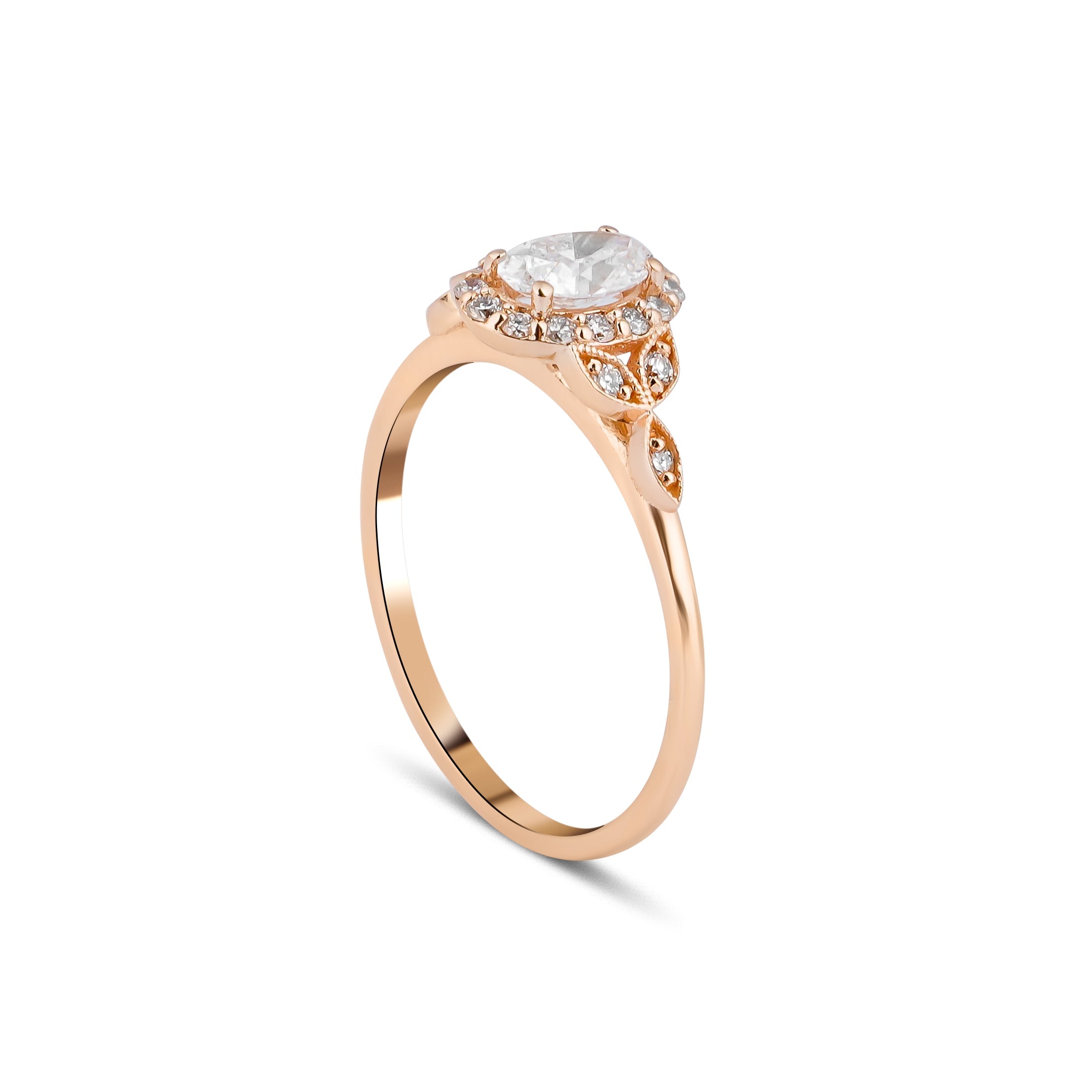 0.58 Karat Oval Kesim HRD Sertifikalı Vintage Pırlanta Yüzük - RNF0670 | Ronaff Pırlanta | Tektaş Yüzük, Pırlanta Yüzük, Kolye, Küpe