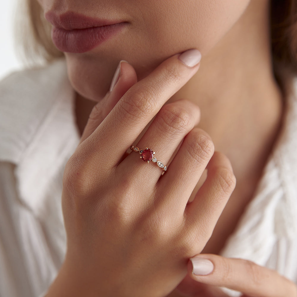 1.12 Karat Turuncu Safir Pırlantalı Yüzük - RNF0238 | Ronaff Pırlanta | Tektaş Yüzük, Pırlanta Yüzük, Kolye, Küpe