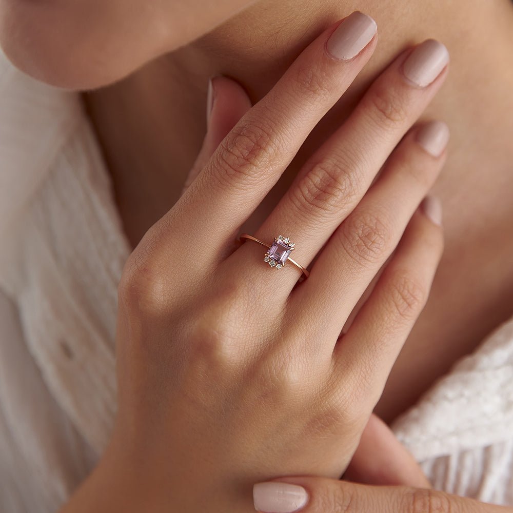 0.80 Karat Prenses Spinel Kesim Pırlantalı Tasarım Yüzük - RNF0250 | Ronaff Pırlanta | Tektaş Yüzük, Pırlanta Yüzük, Kolye, Küpe