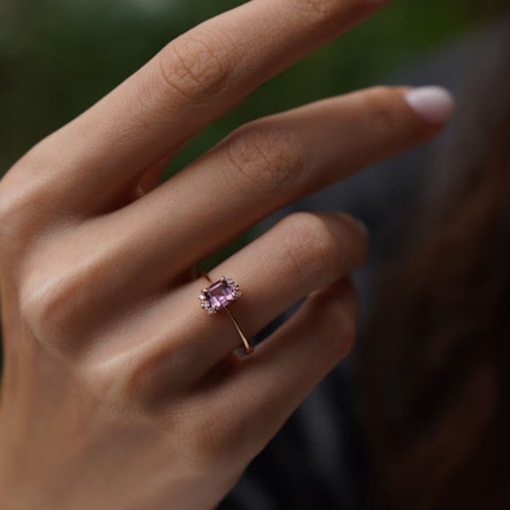 0.80 Karat Prenses Spinel Kesim Pırlantalı Tasarım Yüzük - RNF0250 | Ronaff Pırlanta | Tektaş Yüzük, Pırlanta Yüzük, Kolye, Küpe
