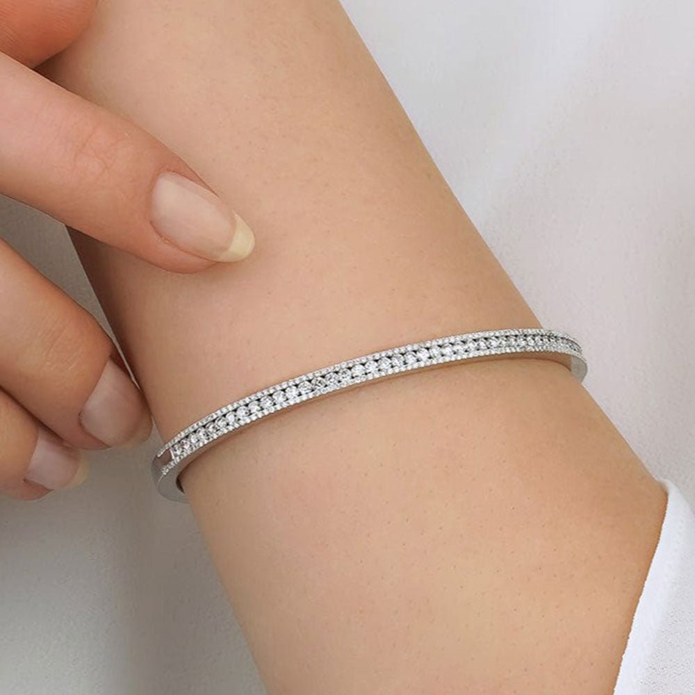 1.54 Karat Pırlantalı Kelepçe Bileklik - RNF0653 | Ronaff Pırlanta | Tektaş Yüzük, Pırlanta Yüzük, Kolye, Küpe
