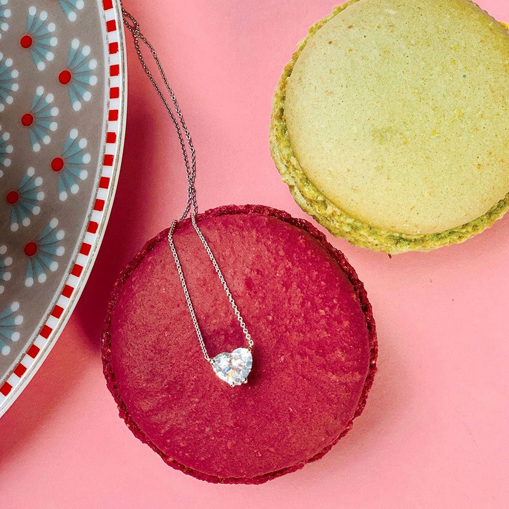 0.30 Karat Kalp Kesim Pırlanta Tektaş Kolye - RNF0373 | Ronaff Pırlanta | Tektaş Yüzük, Pırlanta Yüzük, Kolye, Küpe