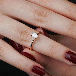 0.44 Karat Oval Kesim HRD Sertifikalı Pırlanta Tektaş Yüzük - RNF0254 | Ronaff Pırlanta | Tektaş Yüzük, Pırlanta Yüzük, Kolye, Küpe