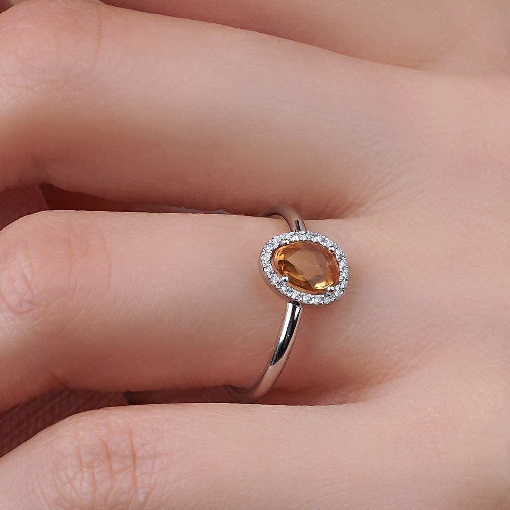 0.74 Karat Sarı Safir Pırlantalı Tasarım Yüzük - RNF0431 | Ronaff Pırlanta | Tektaş Yüzük, Pırlanta Yüzük, Kolye, Küpe