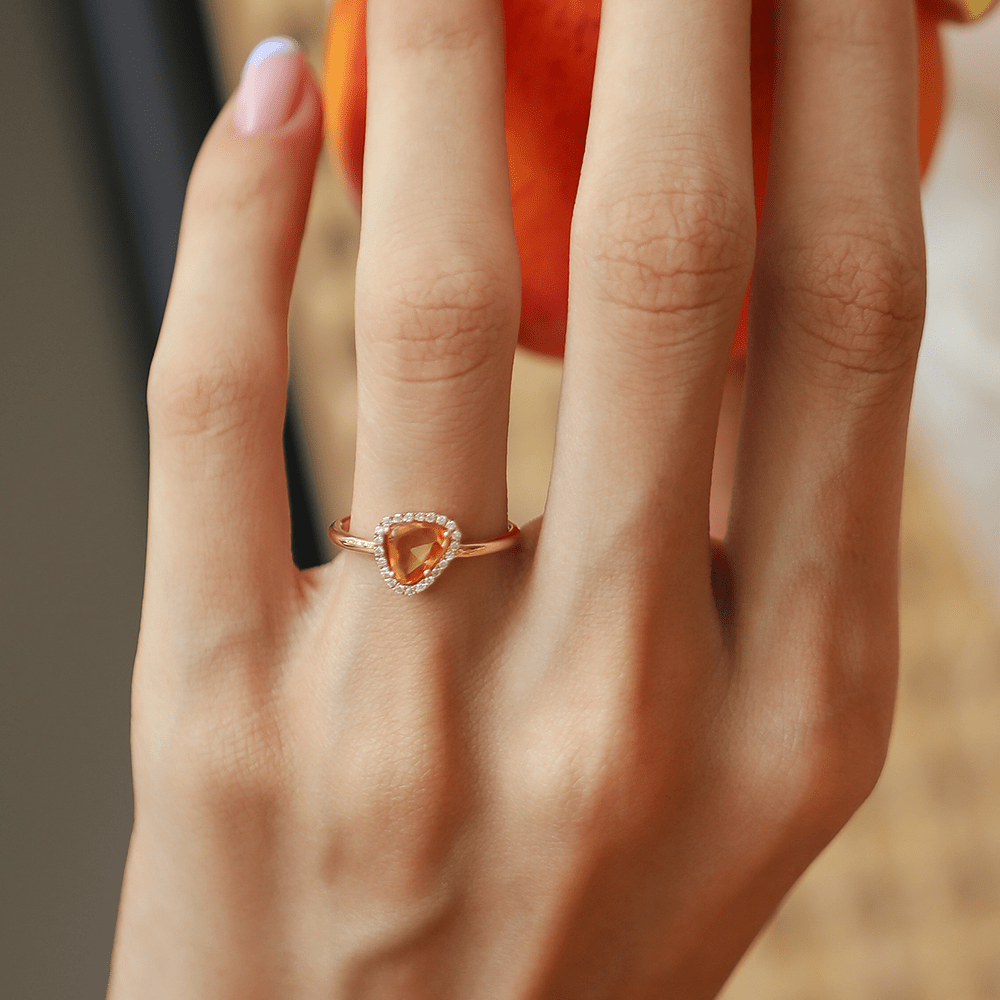 0.74 Karat Sarı Safir Pırlantalı Tasarım Yüzük - RNF0436 | Ronaff Pırlanta | Tektaş Yüzük, Pırlanta Yüzük, Kolye, Küpe