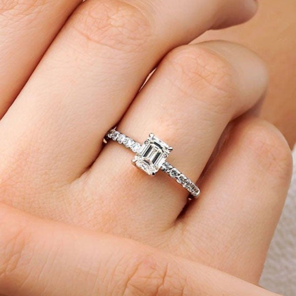 0.94 Karat Baget Kesim Pırlanta Tektaş Yüzük - RNF0367 | Ronaff Pırlanta | Tektaş Yüzük, Pırlanta Yüzük, Kolye, Küpe
