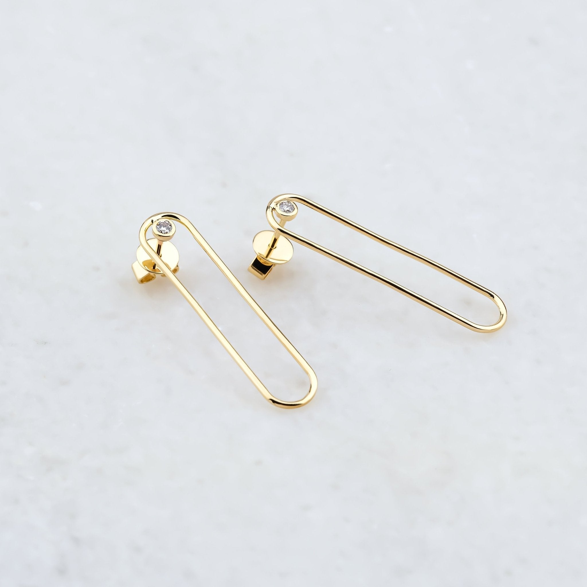 0.04 Karat Pırlantalı Küpe - RNF0825 | Ronaff Pırlanta | Tektaş Yüzük, Pırlanta Yüzük, Kolye, Küpe