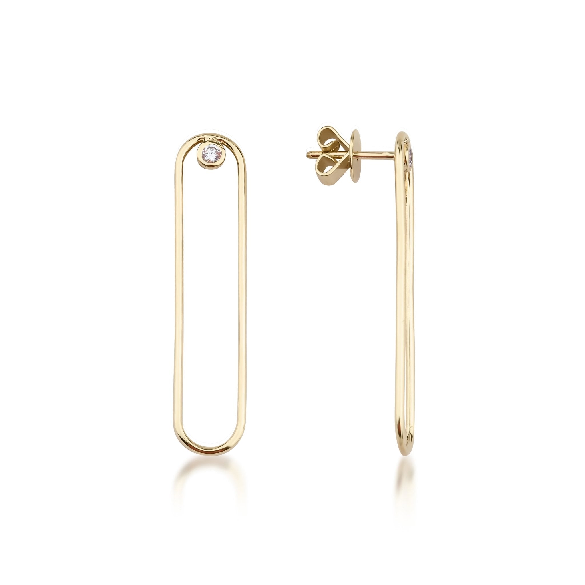 0.04 Karat Pırlantalı Küpe - RNF0825 | Ronaff Pırlanta | Tektaş Yüzük, Pırlanta Yüzük, Kolye, Küpe