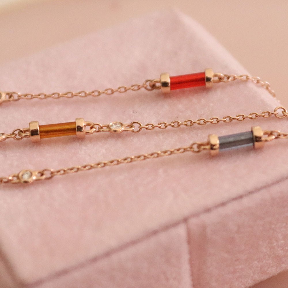 0.14 Karat Pırlantalı Renkli Kolye - RNF0511 | Ronaff Pırlanta | Tektaş Yüzük, Pırlanta Yüzük, Kolye, Küpe