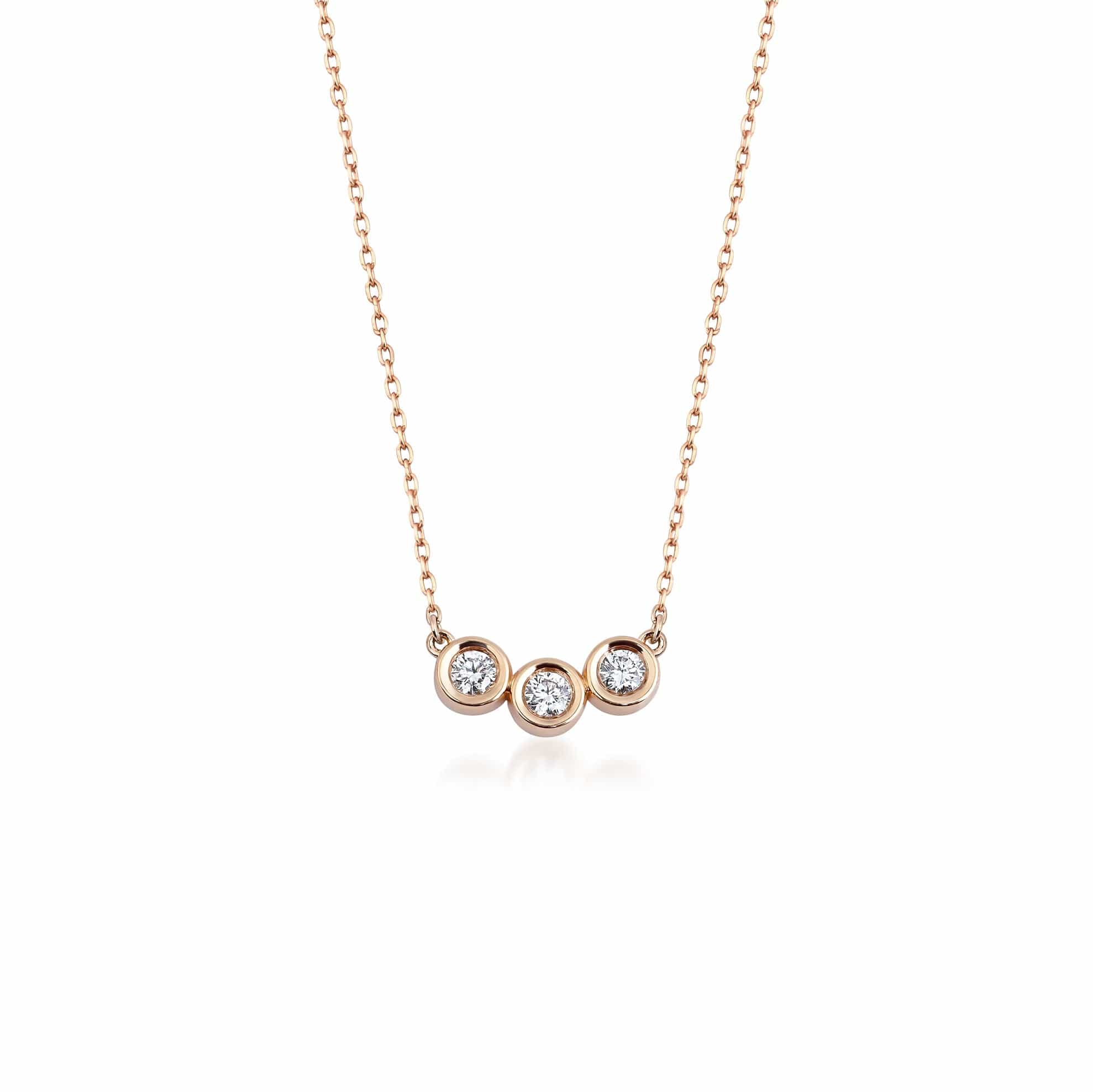 0.15 Karat Tria Pırlanta Kolye - RNF0552 | Ronaff Pırlanta | Tektaş Yüzük, Pırlanta Yüzük, Kolye, Küpe