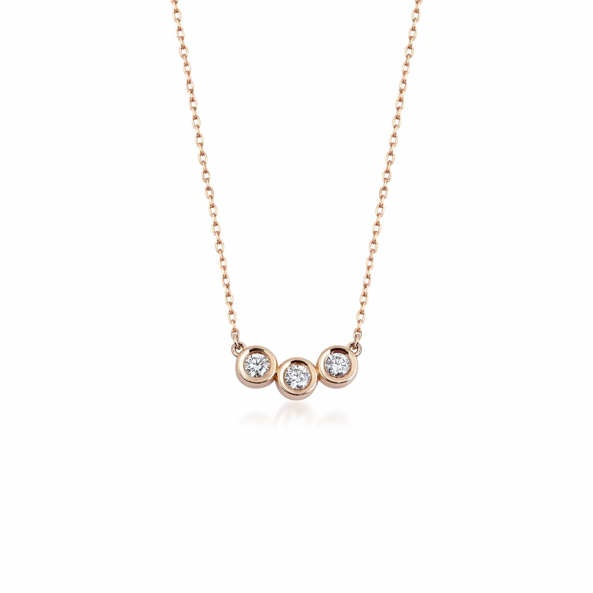 0.24 Karat Üçtaş Pırlanta Kolye - RNF0372 | Ronaff Pırlanta | Tektaş Yüzük, Pırlanta Yüzük, Kolye, Küpe