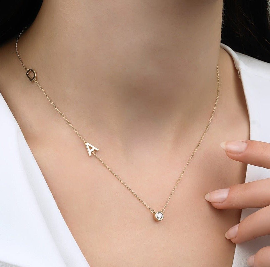 0.25 Karat Pırlantalı Harf Kolye - RNF0652 | Ronaff Pırlanta | Tektaş Yüzük, Pırlanta Yüzük, Kolye, Küpe