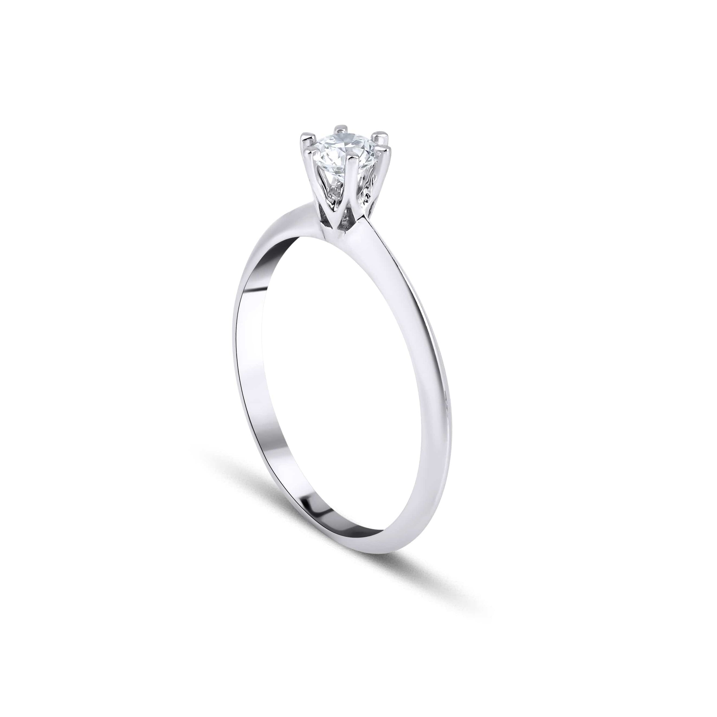 0.25 Karat Yuvarlak Kesim Tektaş Pırlanta Yüzük - RNF0439 | Ronaff Pırlanta | Tektaş Yüzük, Pırlanta Yüzük, Kolye, Küpe