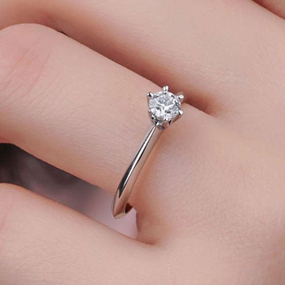 0.25 Karat Yuvarlak Kesim Tektaş Pırlanta Yüzük - RNF0439 | Ronaff Pırlanta | Tektaş Yüzük, Pırlanta Yüzük, Kolye, Küpe