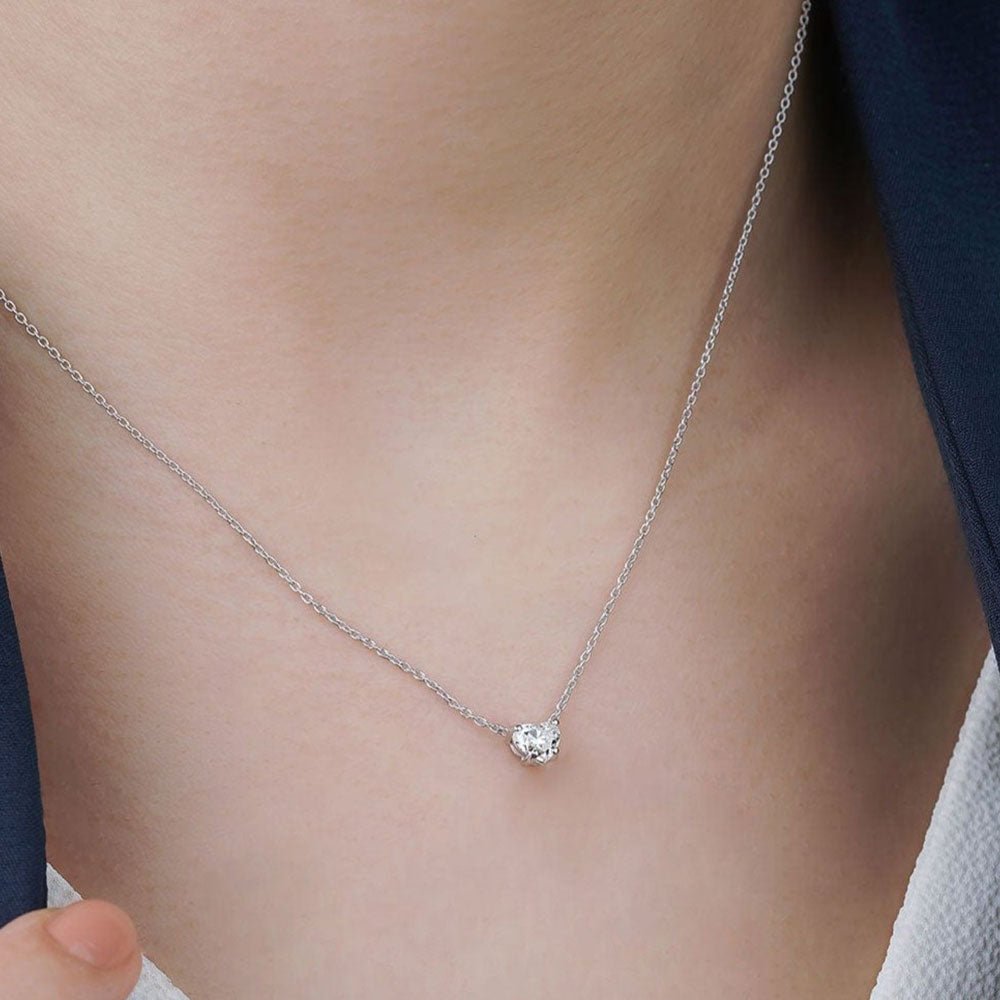 0.30 Karat Kalp Kesim Pırlanta Tektaş Kolye - RNF0373 | Ronaff Pırlanta | Tektaş Yüzük, Pırlanta Yüzük, Kolye, Küpe