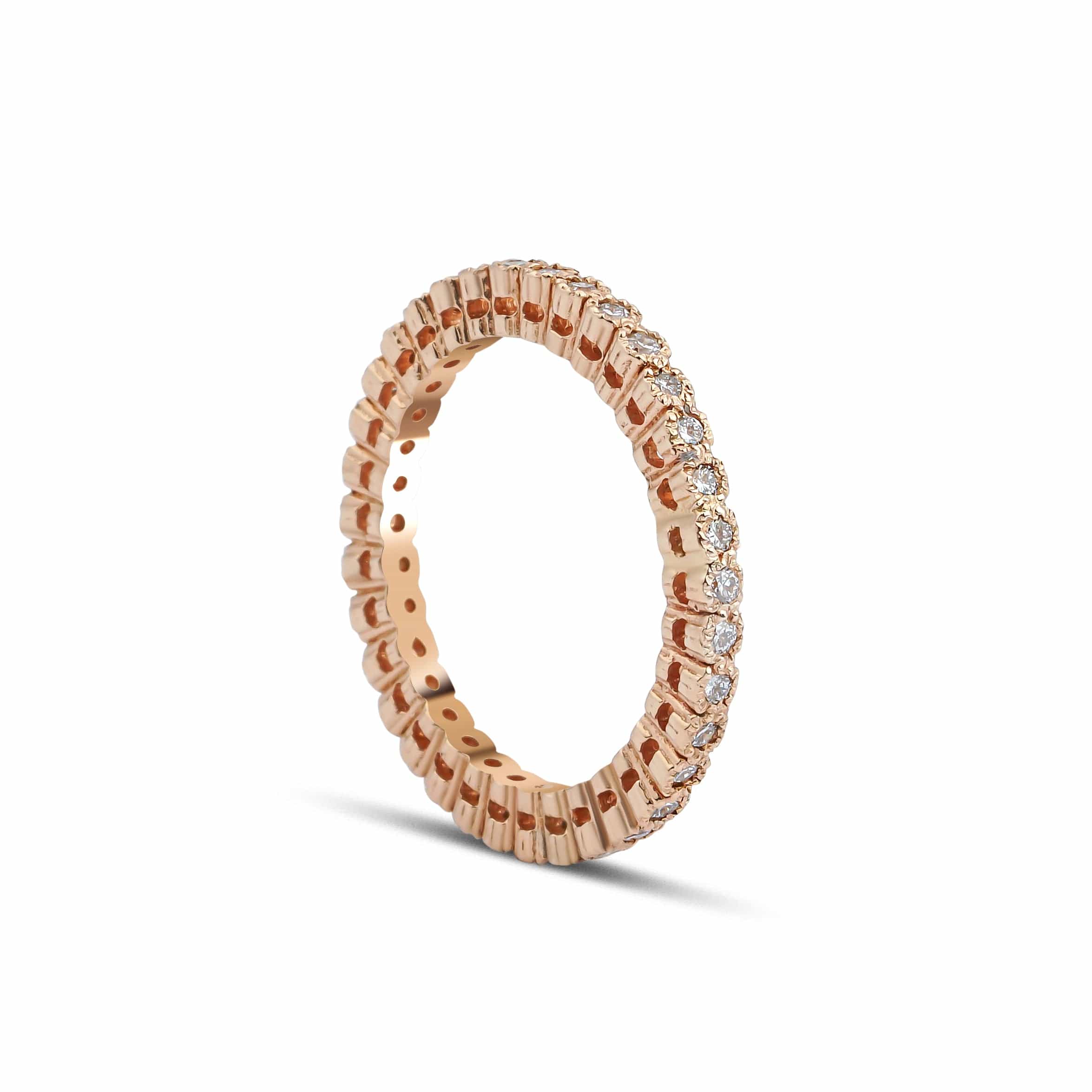 0.32 Karat Pırlantalı Vintage Rose Tamtur Yüzük - RNF0023 | Ronaff Pırlanta | Tektaş Yüzük, Pırlanta Yüzük, Kolye, Küpe