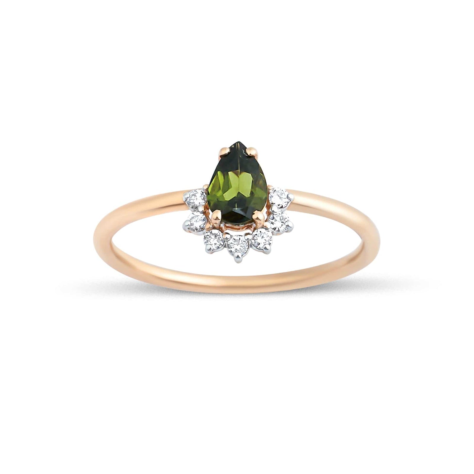 0.40 Karat Damla Peridot Pırlantalı Yüzük - RNF0306 | Ronaff Pırlanta | Tektaş Yüzük, Pırlanta Yüzük, Kolye, Küpe