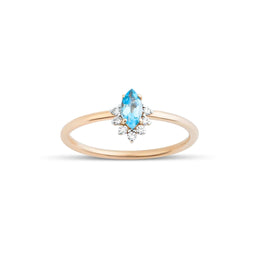 0.40 Karat Markiz Blue Topaz Pırlantalı Yüzük - RNF0310 | Ronaff Pırlanta | Tektaş Yüzük, Pırlanta Yüzük, Kolye, Küpe