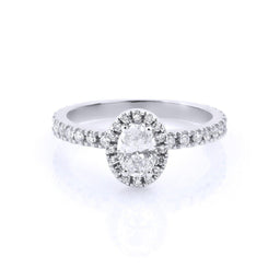 0.40 Karat Oval Tektaş & 0.20 Karat Halo GIA/HRD sertifikalı Pırlanta Yüzük - RNF0094 | Ronaff Pırlanta | Tektaş Yüzük, Pırlanta Yüzük, Kolye, Küpe