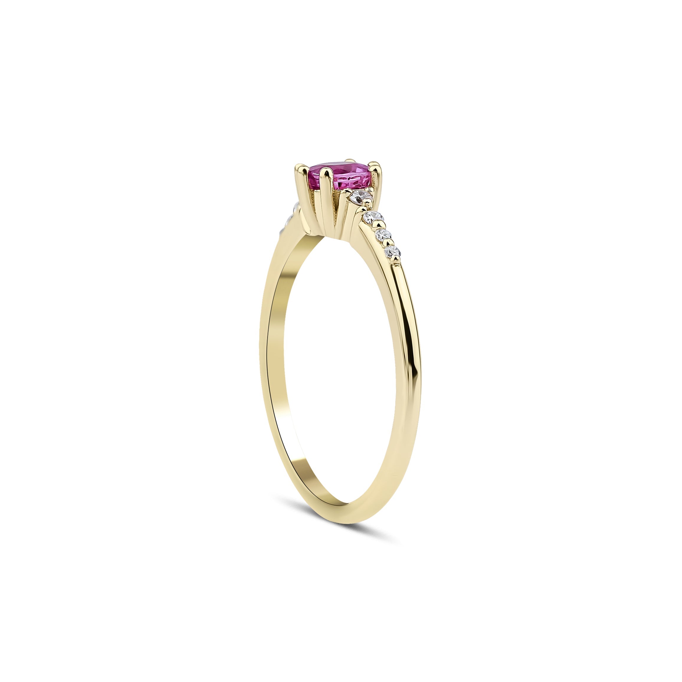 0.40 Karat Pembe Safir & 0.07 Pırlantalı Tasarım Yüzük - RNF0823 | Ronaff Pırlanta | Tektaş Yüzük, Pırlanta Yüzük, Kolye, Küpe