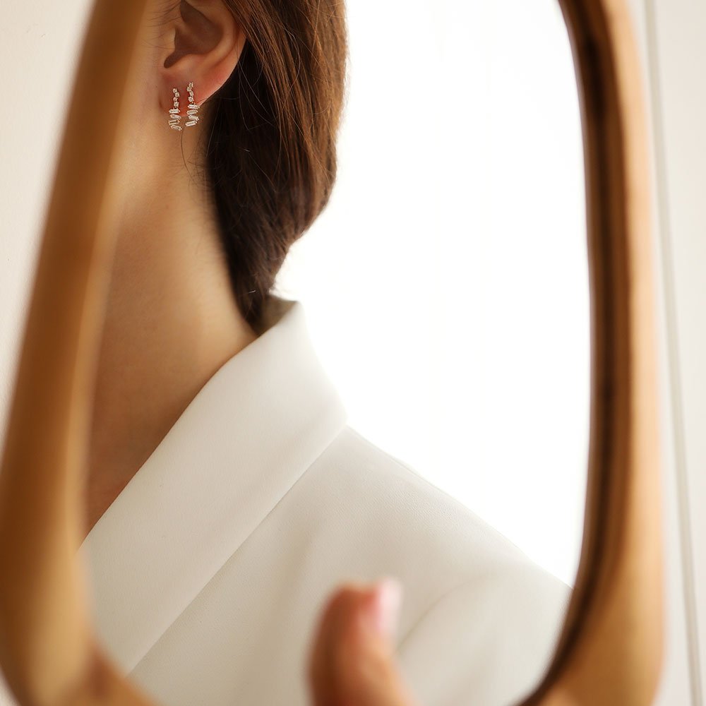 0.48 Karat Baget Pırlantalı Özel Tasarım Küpe - RNF0680 | Ronaff Pırlanta | Tektaş Yüzük, Pırlanta Yüzük, Kolye, Küpe