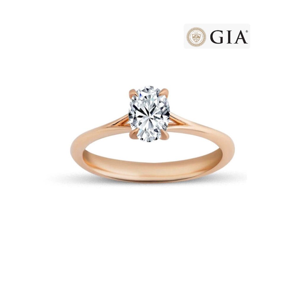 GIA Sertifikalı 0.50 Karat Oval Kesim Tektaş Pırlanta Yüzük - RNF0478 | Ronaff Pırlanta | Tektaş Yüzük, Pırlanta Yüzük, Kolye, Küpe