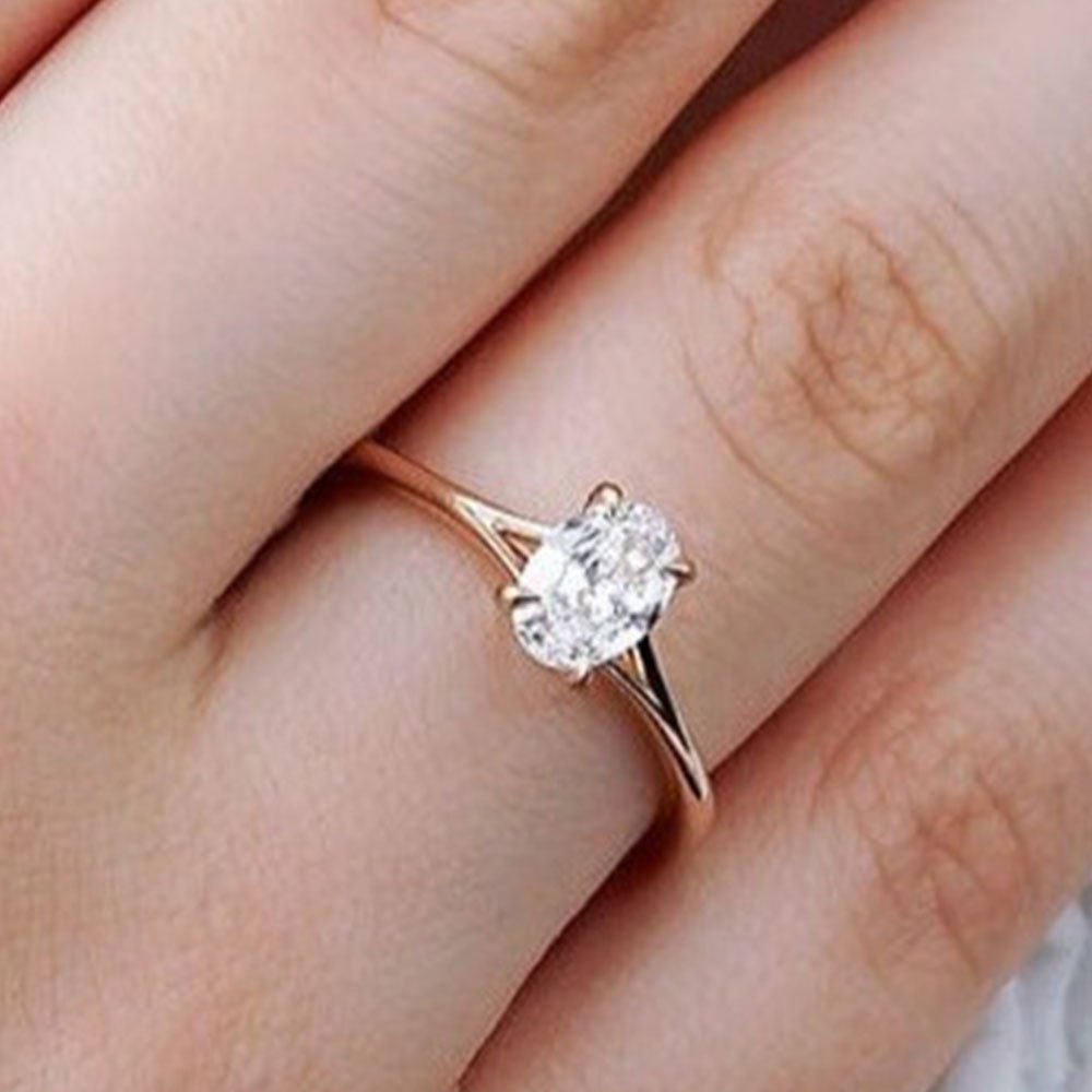 0.50 Karat Oval Kesim HRD Sertifikalı Pırlanta Tektaş Yüzük - RNF0273 | Ronaff Pırlanta | Tektaş Yüzük, Pırlanta Yüzük, Kolye, Küpe