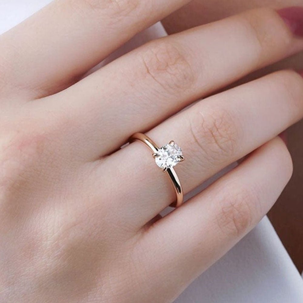 0.50 Karat Oval Kesim HRD Sertifikalı Tektaş Pırlanta Yüzük - RNF0279 | Ronaff Pırlanta | Tektaş Yüzük, Pırlanta Yüzük, Kolye, Küpe