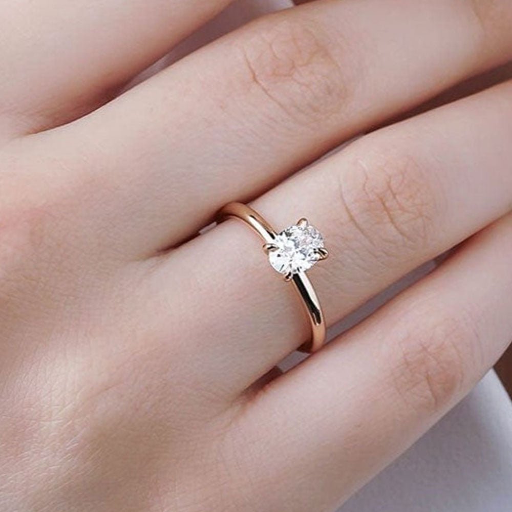 0.50 Karat Oval Kesim GIA/HRD Sertifikalı Tektaş Pırlanta Yüzük - RNF0477 | Ronaff Pırlanta | Tektaş Yüzük, Pırlanta Yüzük, Kolye, Küpe