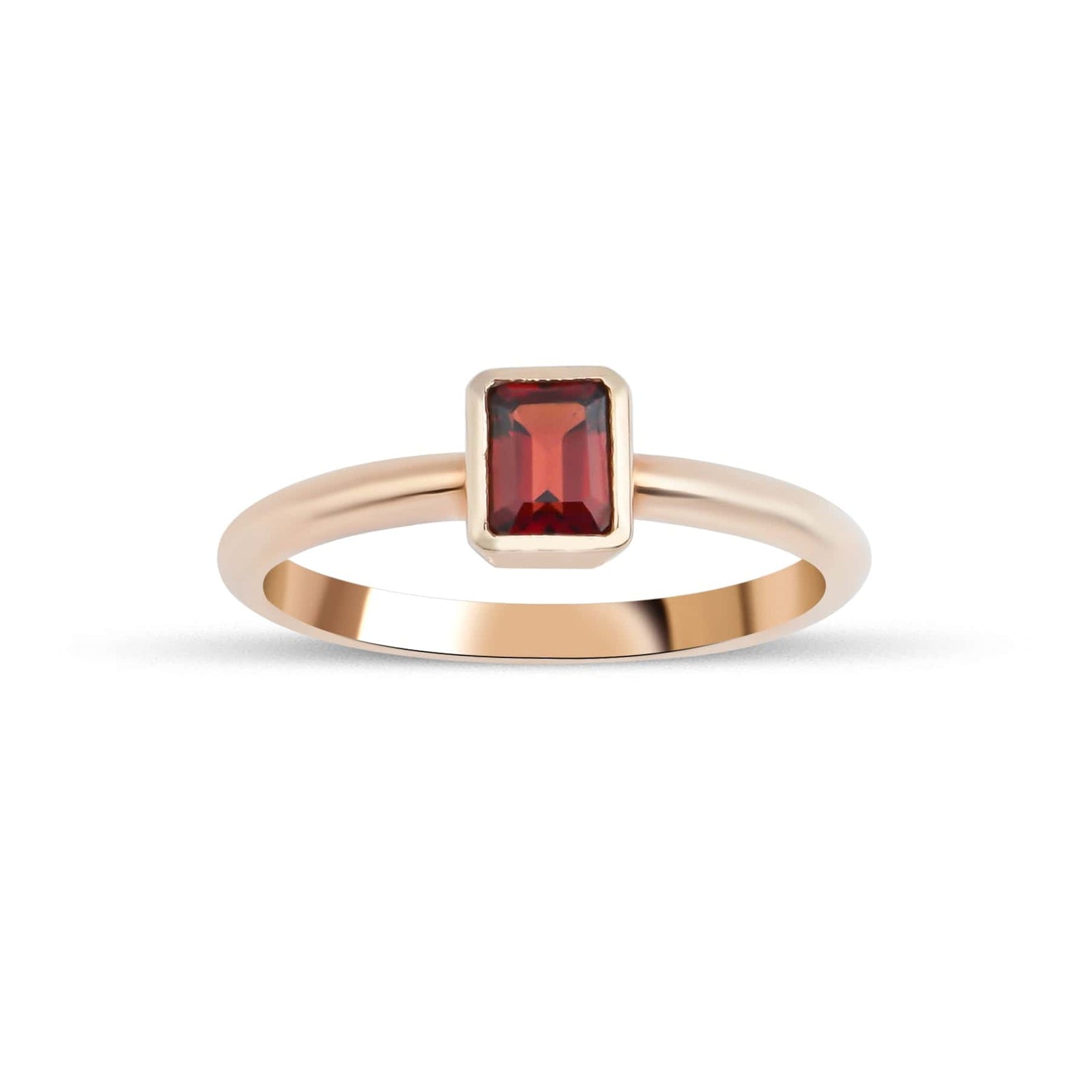 0.60 Karat Emerald Kesim Garnet Yüzük - RNF0241 | Ronaff Pırlanta | Tektaş Yüzük, Pırlanta Yüzük, Kolye, Küpe