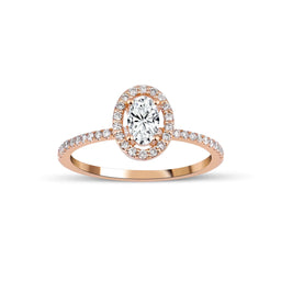 0.62 Karat Oval Kesim Halo Pırlanta Yüzük - RNF0647 | Ronaff Pırlanta | Tektaş Yüzük, Pırlanta Yüzük, Kolye, Küpe