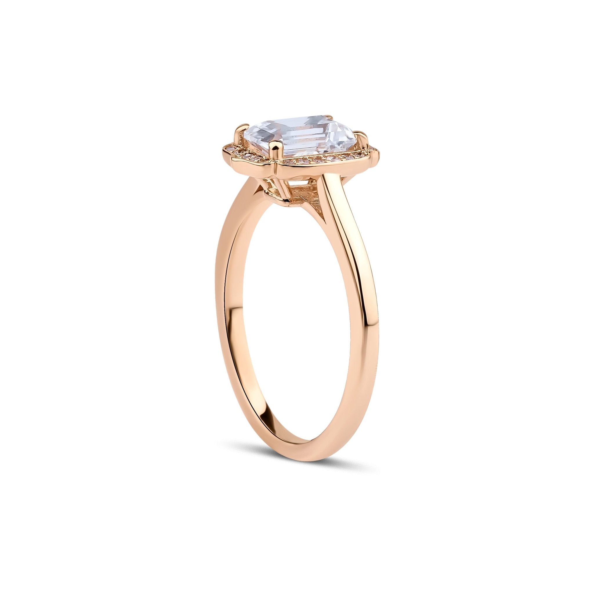 0.70 Karat Topaz & 0.12 Karat Kenar Yuvarlak Tektaş Tasarım Vintage Yüzük - RNF0768 | Ronaff Pırlanta | Tektaş Yüzük, Pırlanta Yüzük, Kolye, Küpe