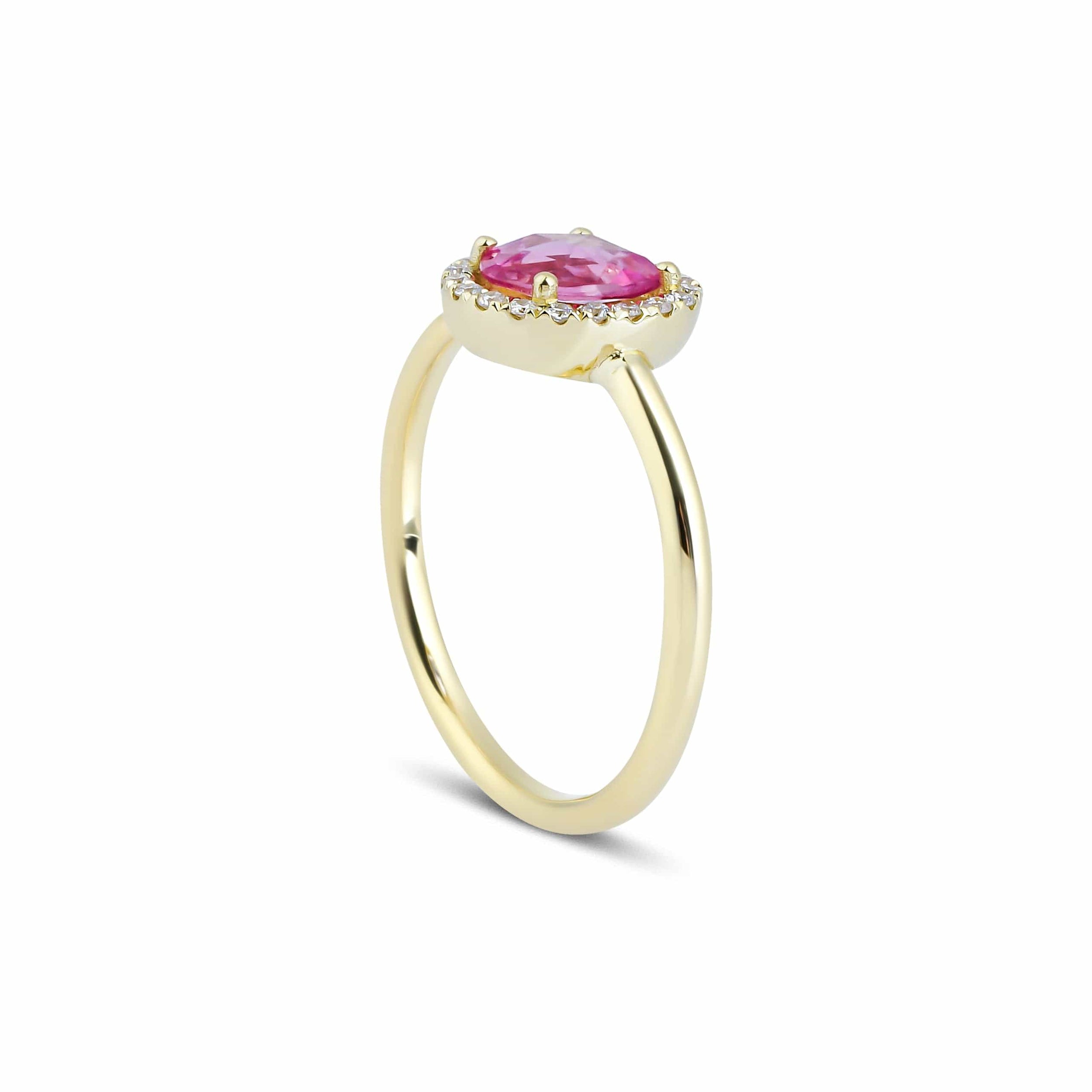 0.74 Karat Pembe Safir Pırlantalı Tasarım Yüzük - RNF0434 | Ronaff Pırlanta | Tektaş Yüzük, Pırlanta Yüzük, Kolye, Küpe