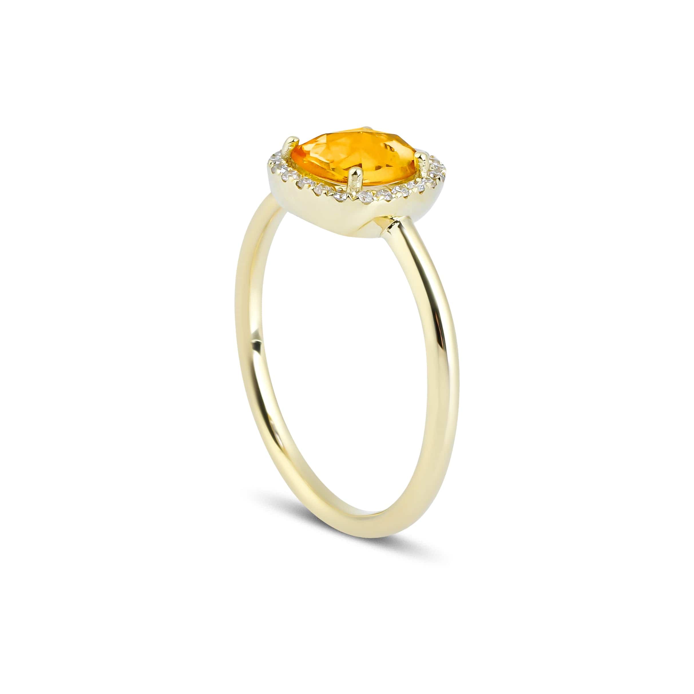 0.74 Karat Sarı Safir Pırlantalı Tasarım Yüzük - RNF0433 | Ronaff Pırlanta | Tektaş Yüzük, Pırlanta Yüzük, Kolye, Küpe