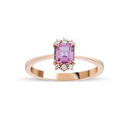 0.80 Karat Prenses Spinel Kesim Pırlantalı Tasarım Yüzük - RNF0250 | Ronaff Pırlanta | Tektaş Yüzük, Pırlanta Yüzük, Kolye, Küpe