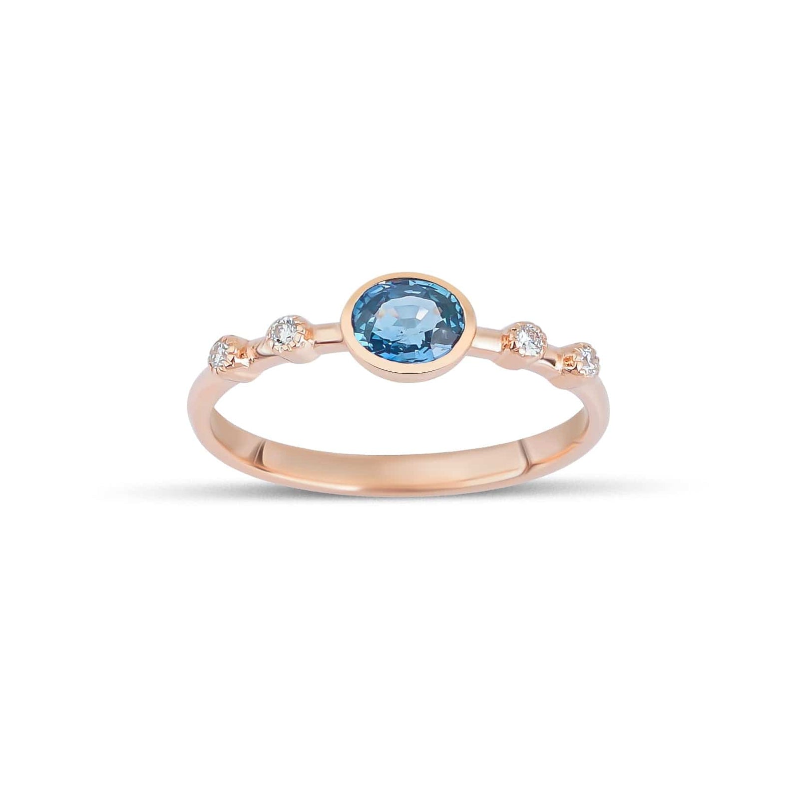 0.86 Karat Oval Kesim Safir Pırlantalı Yüzük - RNF0497 | Ronaff Pırlanta | Tektaş Yüzük, Pırlanta Yüzük, Kolye, Küpe