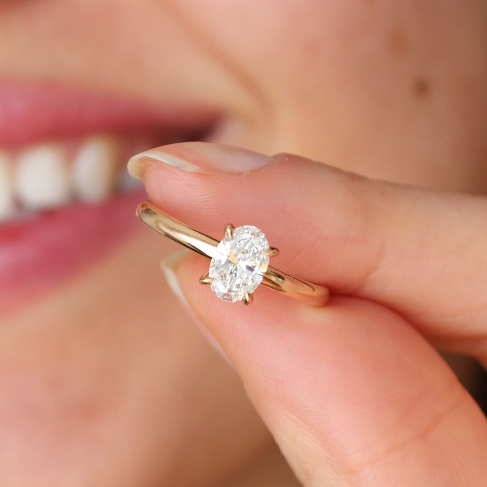0.50 Karat Oval Kesim GIA Sertifikalı Pırlanta Tektaş Yüzük - RNF0233 | Ronaff Pırlanta | Tektaş Yüzük, Pırlanta Yüzük, Kolye, Küpe