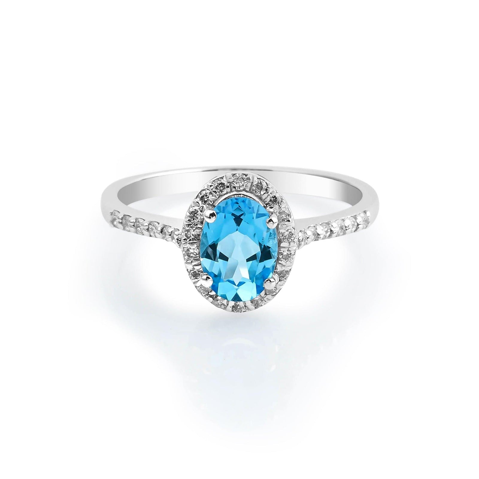 1.20 Karat Mavi Topaz & 0.30 Karat Pırlantalı Anturaj Yüzük - RNF0134 | Ronaff Pırlanta | Tektaş Yüzük, Pırlanta Yüzük, Kolye, Küpe
