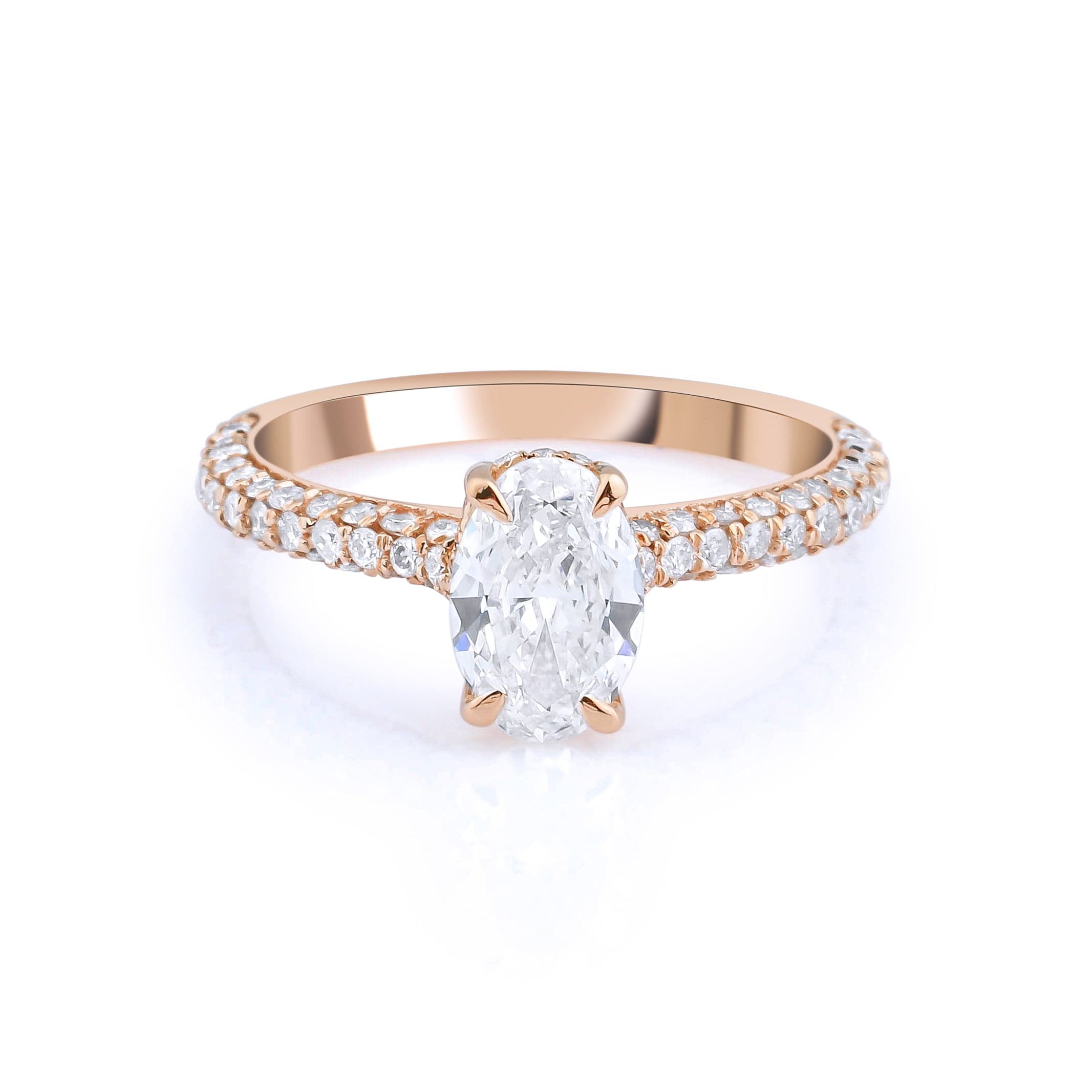 0.80 Karat Oval & 0.40 Karat Özel Tasarım GIA/HRD Sertifikalı Tektaş Pırlanta Yüzük - RNF0128 | Ronaff Pırlanta | Tektaş Yüzük, Pırlanta Yüzük, Kolye, Küpe