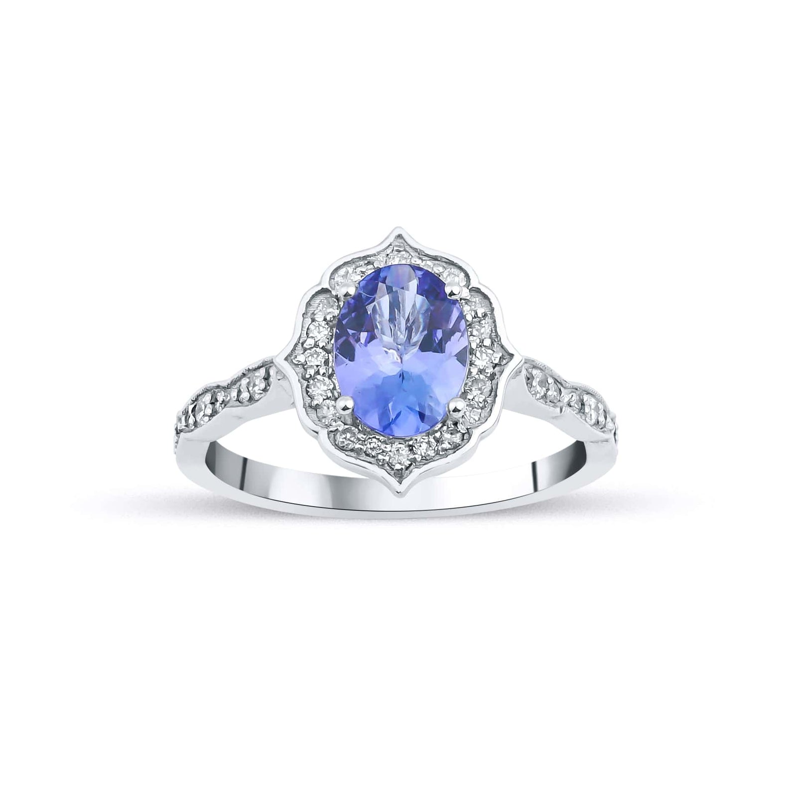 1.65 Karat Oval Tanzanit Pırlantalı Yüzük - RNF0313 | Ronaff Pırlanta | Tektaş Yüzük, Pırlanta Yüzük, Kolye, Küpe