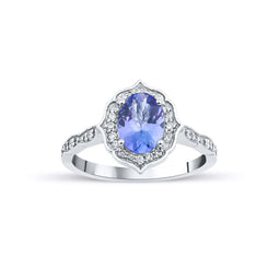 1.65 Karat Oval Tanzanit Pırlantalı Yüzük - RNF0313 | Ronaff Pırlanta | Tektaş Yüzük, Pırlanta Yüzük, Kolye, Küpe