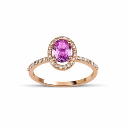 1.96 Karat Pembe Safir Pırlantalı Yüzük - RNF0585 | Ronaff Pırlanta | Tektaş Yüzük, Pırlanta Yüzük, Kolye, Küpe