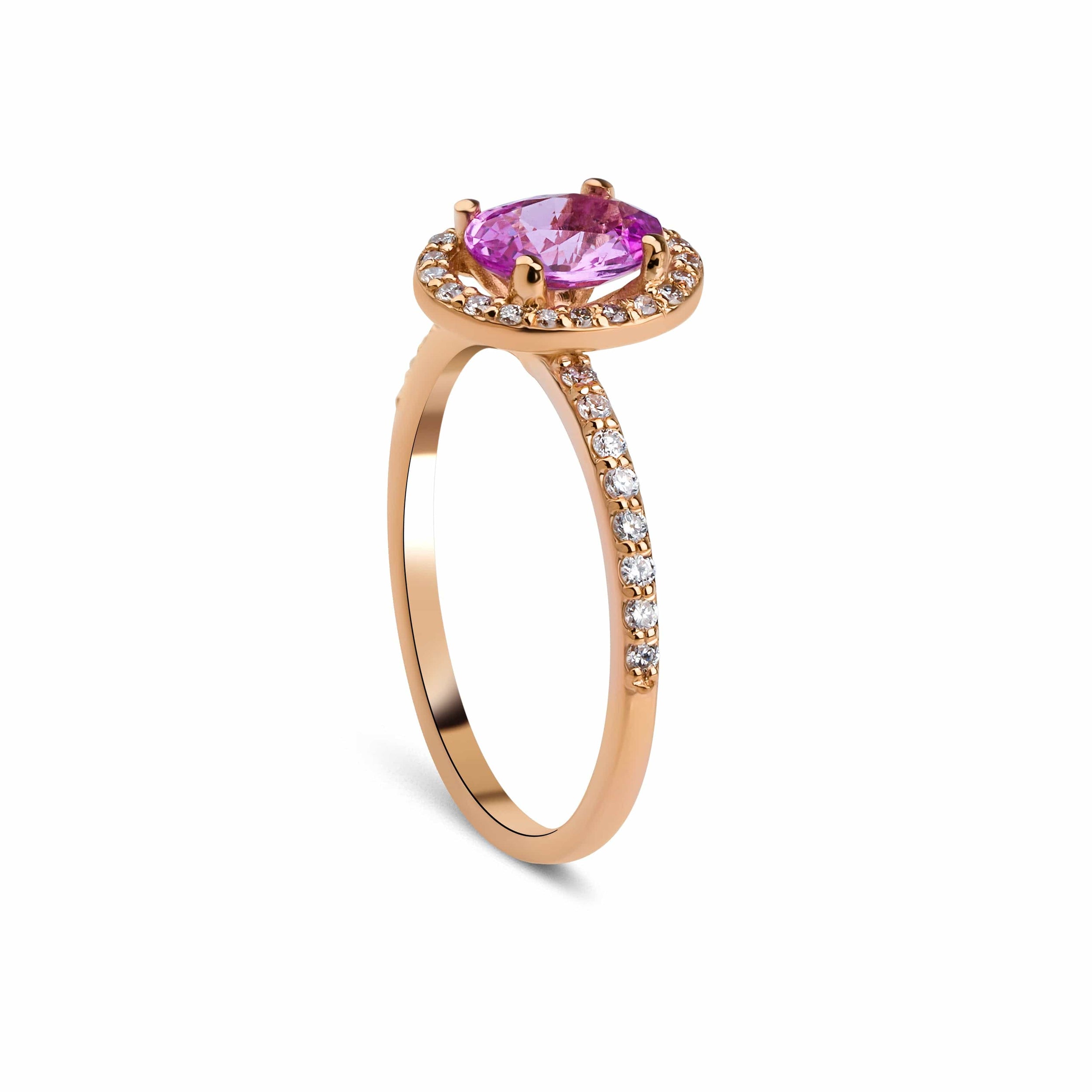 1.96 Karat Pembe Safir Pırlantalı Yüzük - RNF0585 | Ronaff Pırlanta | Tektaş Yüzük, Pırlanta Yüzük, Kolye, Küpe